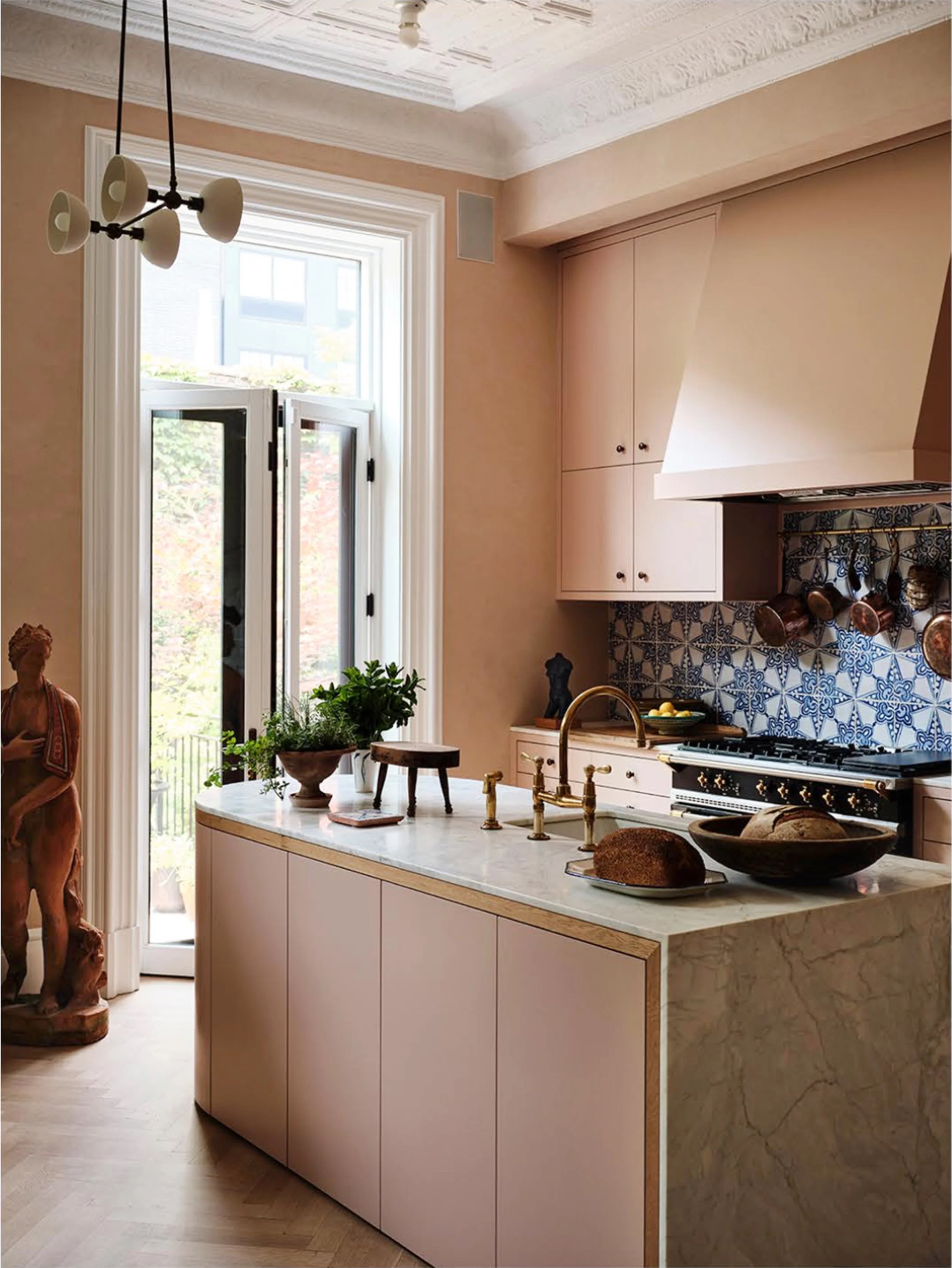 A soulful room detail with artful objects and patina