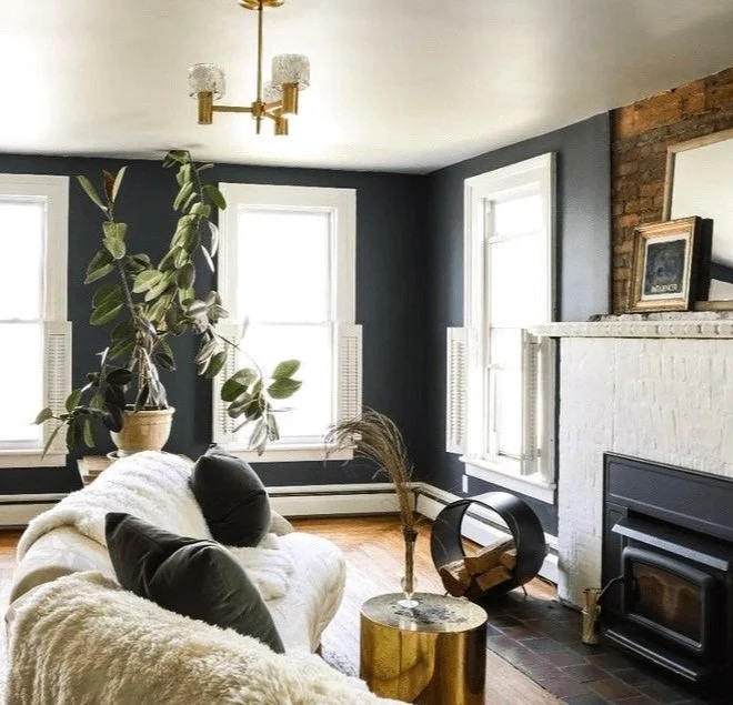 A Hudson living room with warm, collected detailing